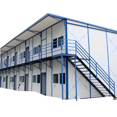 China 2 Floor Flat Pack Prefab Container Van House With Light Steel Frame Sandwich Panel Wall for sale