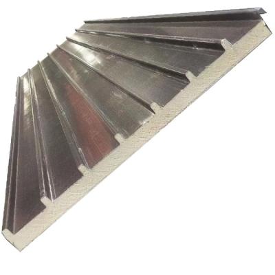 China Durable polyurethane sandwich wall aluminum roofing panels are used for building roof insulation, waterproof and firepro for sale