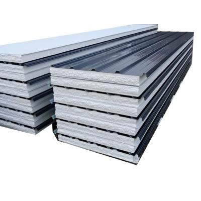 China White Blue Polystyrene EPS Sandwich Roofing Panels For Large Span Structure Workshop for sale