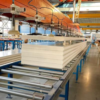 Chine 1000mm RAL Color Mortar Paper Surface Pu Sandwich Board Polyurethane Insulating Panel à vendre