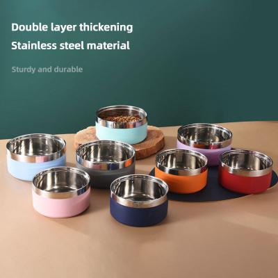 China Viable Metal Thermal Dog Bowls with Logo In Stainless Steel Pet Bowls and Food Feeders for Dropshipping Wholesale Chinese for sale