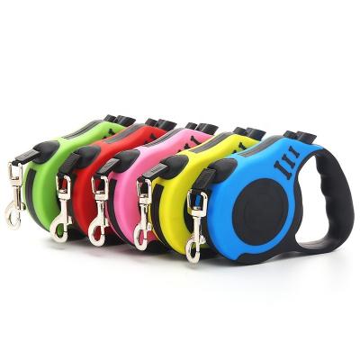 China Stocked Wholesale Customize Logo Dog Heavy Duty Adjustable Collars Accessories Lead Strap Automatic Pet Retractable Dog Leash for sale