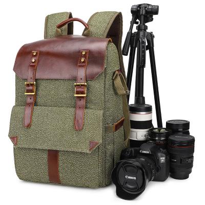 China New Factory Direct Selling SLR Bag Micro USB Canvas Single Bag Camera Custom Backpack Dustproof Shockproof Waterproof Unisex Photography Backpack for sale