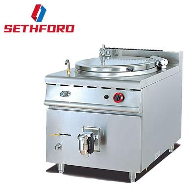 China Industrial Commercial Restaurant Canteen Hoitel Equipment 100L /80L Soup Kettle Stainless Steel Gas Soup Boiler for sale