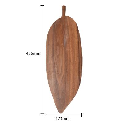 China Sustainable Special Design Shape Decorative Walnut Snack Serving Dishes With Tray for sale