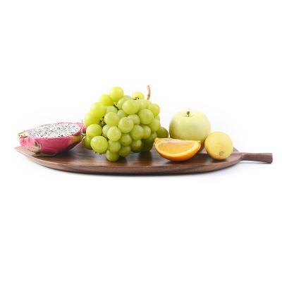 China Sustainable High Quality Leaf Shaped Decorative Food Serving Tray For Restaurant for sale