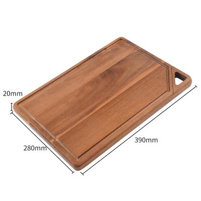 China Viable Customize Professional Teak Wood Cutting Board Butcher Block For Vegetable Meat Cutting for sale