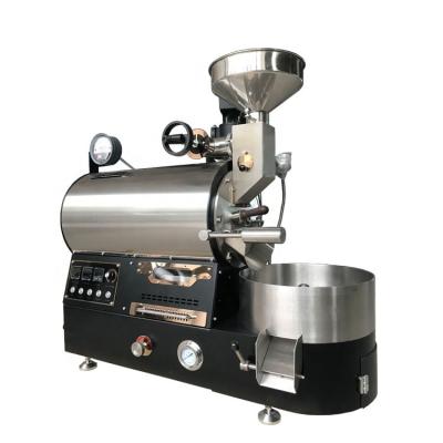 China Hotel coffee roasting machine small gas 1kg 2kg cocoa bean roasting machine for sale