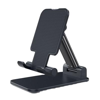 China Foldable Adjustable Metal Tablet Desk Stand Extend Support Desktop Cell Phone Stand Holder for Microphone Phone Holder for sale