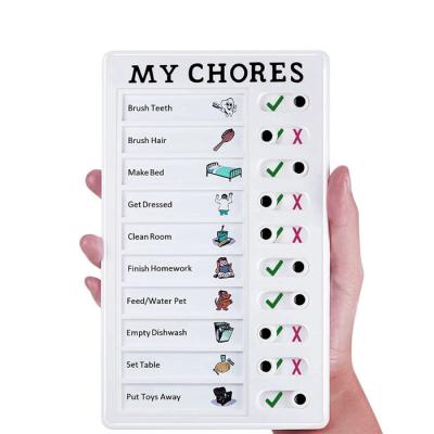 China Reusable Camping Plastic Note Pads Hot Sale Message Note Board My Chores Checklist Elder Care Checklist Notepad Board RV for sale