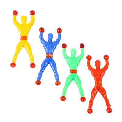 China Cartoon Toy Mini Multicolored TPR Wall Men Window Crawler Spider Man Climbing Rolling Sticky Toys For Gift for sale