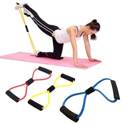 China Yoga Resistance Bands Elastic Band Sports Exercise Shaped Puller 8 Chest Expander For Home Gym Fitness Equipment JSDk-2-1 for sale