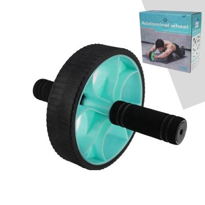 China Home Double Wheel Fitness Home Equipment Muscle Use Power Wheel Roller Gym Abdominal Roller Trainer for sale