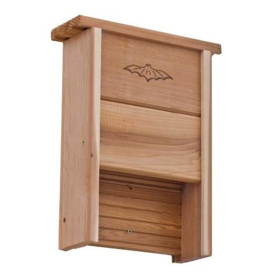 China Viable Custom Logo And Packing Two Chamber Bat Box Shelter Garden Bat House for sale