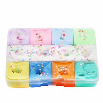 China Supplies of New Wholesale Cheap 12 Color Unicorn Glue Toy Sludge Mixed Kit Making Container for Kids SK-05 for sale