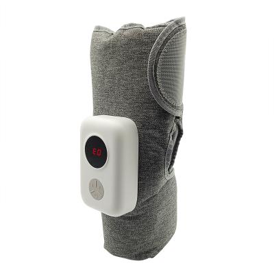 China Portable Adjustable Hot Compress Lumbar Massage Lower Back Brace Belt Pain Relief Far Infrared Heating leg Massager for sale