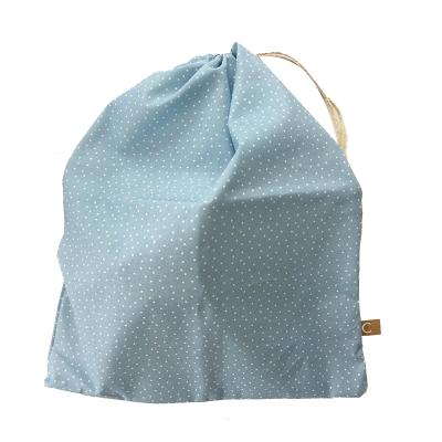 China 100% Cotton Fabric Drawstring Bags Eco-Friendly Wholesale Empty Grocery Bag Backpacks Accept Customized for sale