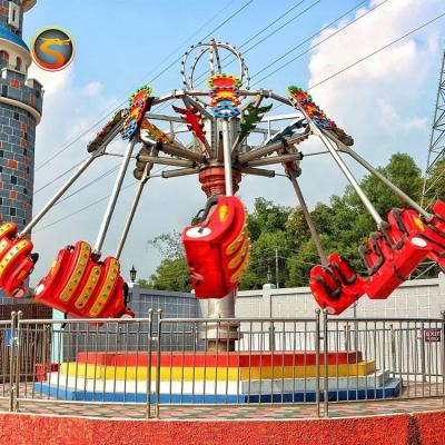 China Fiberglass+stell China Amusement Park Rides Carnival Rides Amusement Park Attracion With Hanging Arm Spiral Spray zu verkaufen