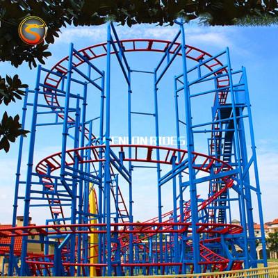 China amusement games roller coaster manufacturers medium size roller coaster rides large for sale 16persons for sale