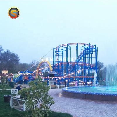 China Customized Big Size Track Roller Coaster Spinning Coaster For Sale 16persons for sale