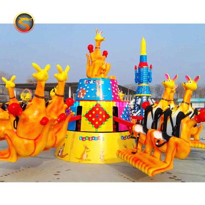 China Steel Rides Kangaroo Jumping Park Rides China Factory Amusement Park Equipment Kids Jumping Kangaroo Machine Games for sale