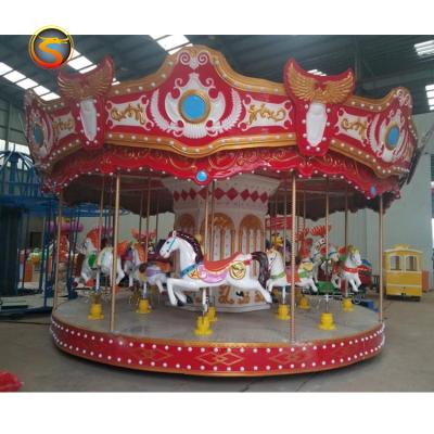 中国 Cheap Theme Park Commerical Amusement Park Amusement Carousel Equipment Horse Rides On Sale 販売のため