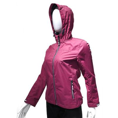 China QUICK DRY customize fashion zip up slim fit women's jacket coats outwear with hood for sale