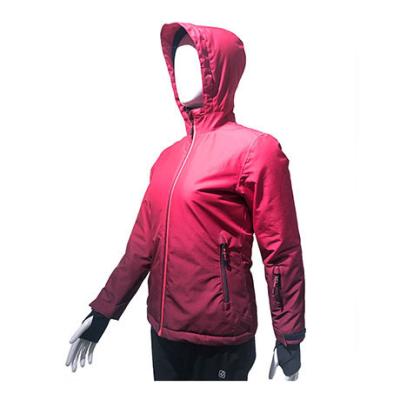 China 100% Polyester Breathable Full-Zip Outdoor Winter Jacket Woman Waterproof for sale