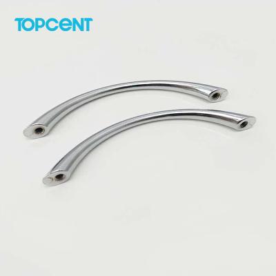 China TOPCENT Modern Glass Furniture Handle 304 Stainless Steel Door Handle Sideboard Handles for sale