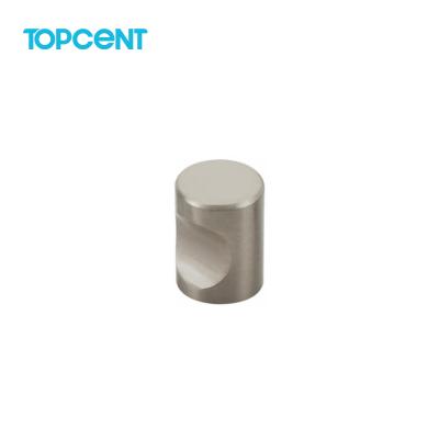 China TOPCENT Aluminum Alloy Cabinet Knob Furniture Fittings Modern Furniture Hardware Single Hole Handle for sale