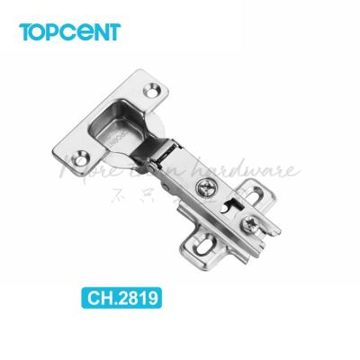 China Topcent Modern Push Open Hinge Furniture Hardware Accessories Cold Rolled Steel Cabinet Hinge for sale