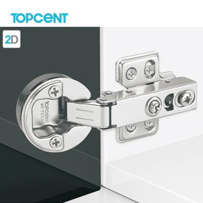 China Topcent Modern Furniture Fitting Slide On Hinge One Way Glass Door Hinge for sale