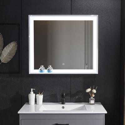 China Light Touch Sensor Frame Decoration Wall Bathroom LED Magnifying Backlit Mirror for sale