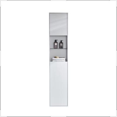 China Environmental Friendly Softclose Cabinet Side Wall Hung Waterproof PVC Bathroom Vanity Set for sale