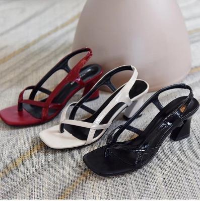 China CUSHIONING good quality office sandals for lady low heel sandals women sandals heel for sale