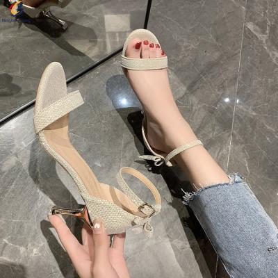 China CUSHIONING new arrival fashion design ladies sandals gold sandal women sandals heels latest party shoes for sale