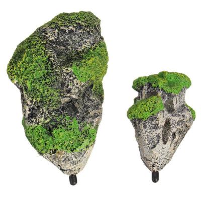 China Viable Aquarium Accessories Sand Rock Garden Artificial Hanging Floating Stone For Aquarium Decoration for sale