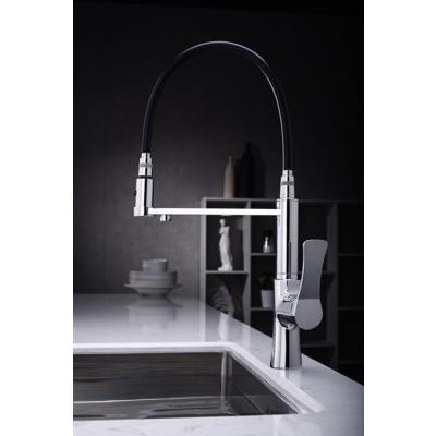 China Modern Water Purify Brass Body Double Handle 3 Way Kitchen Faucet for sale