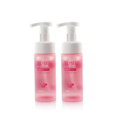 China Cosmetic Pink Rose 4oz 130ml 150ml 220ml Plastic Foam Pump Bottle For Facial Skin Care for sale