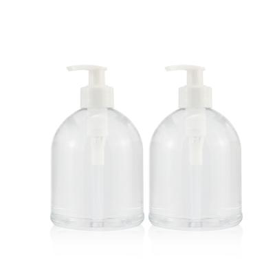 China BEAUTY BEAUTY Bathroom Empty Round Wash Dispenser Packing Pump Liquid Plastic Hand Bottle 200ml 500ml for sale