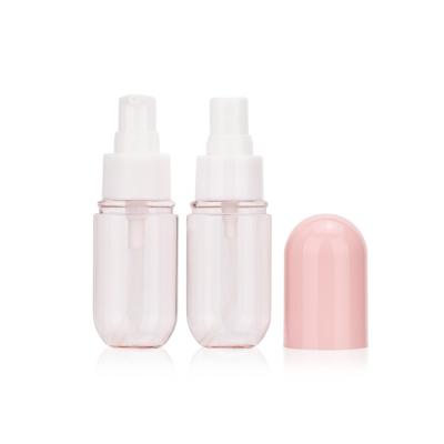 China BEAUTY PACKAGING 40 60 100 120 150ml PET Pill Capsule Shape Container Plastic Cosmetic Packs Spray Pump Bottle For Alcohol Gel for sale