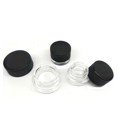 China Custom Logo 3ML 5ML Concentrate Container 7ML 10ML Small Cosmetic Glass Jars For Make Up, Eyeshadow, Powder for sale