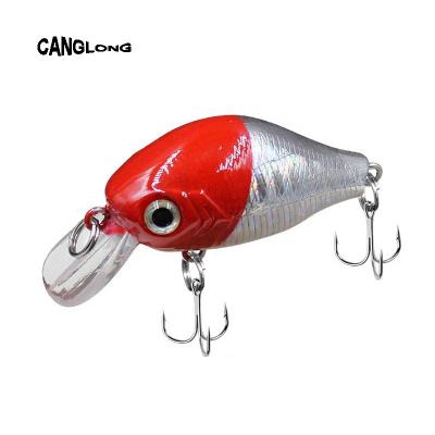 China Canglong 8g/60mm Durable Minnow Fat Small Lure Minnow Lure Mini Crank Bait Fishing Minnow Lure For Long Casting for sale