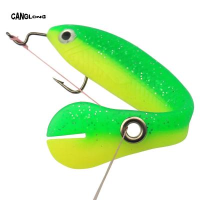 China Durable Canglong Loach Soft Jumping Lure 10cm Soft Bait 6g Swing Tail Lure for sale