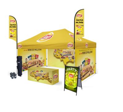 China Promotional Custom Material And Full Color Graphics 10' Luxury Outdoor Advertising Canopy Tent for sale