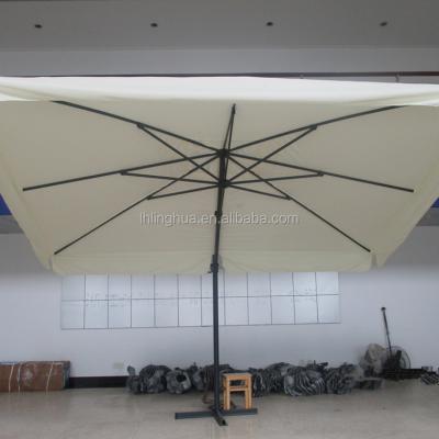 China Large Modern Luxury Pool Umbrella Heavy Duty Aluminum Roma Umbrella for sale