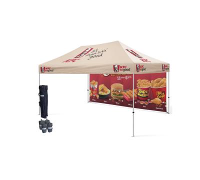 China Promotional Custom Material And Full Color Graphics 10' Luxury Outdoor Advertising Canopy Tent for sale