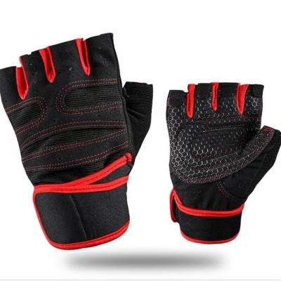 China Unisex Custom Logo Gym Fitness and Bodybuilding Weightlifting Workout Exercise Gloves for sale