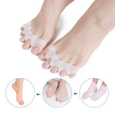 China Toe Medical Silicone Toe Stretcher Separator Bunion Protector Toe Spacer for Men and Women for sale