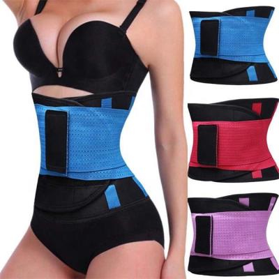 China Adult Hot Selling Sweat Belt Double Straps Adjustable Belly Trimmer Waist Trimmer Belt for sale